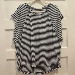 We the free striped oversized shirt